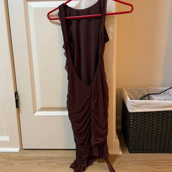 Backless Ruffle Mini Dress - Picture 5 of 5